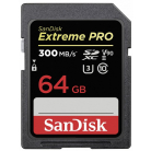 SANDISK Extreme Pro SDXC 64 GB, UHS-II, U3, V90 (300 MB/s)