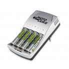 PhotoCam III 4 órás töltő + 4×2850 mAh