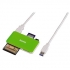 114840 USB 3.0 Superspeed Slim multi kártyaolvasó, zöld