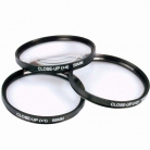 makró szett +1, +2, +4 dioptriás előtétlencsékkel tokban 37 mm