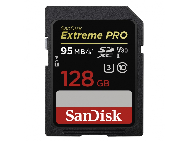 173370 SD-XC ExtremePro (R/W:95/90MB/s) 128 GB V30 UHS3 *