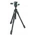 MANFROTTO 290 Dual 3 szekciós alu tripod kit 90°-os oszloppal+3D fej