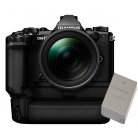 E-M5II 1240 KIT / E-M5 Mark II + HLD-8 markolat + BLN-1 akku fekete/fekete E-M5II 1240 KIT / E-M5 Mark II + HLD-8 markolat + BLN-1 akku fekete/fekete