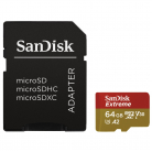 183505 microSD-XC ExtremePro(R/W:160/60MB/s) 64GB, UHS-3,A2,V30 *