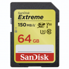 183524 SD-XC Extreme (R/W:150/60MB/s)64GB Cl.10memóriakártya,U3 *