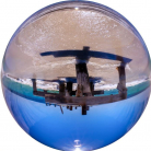 Lensball Optikai Üveggömb, 90 mm, mobilos és normál fotózáshoz