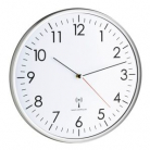 60.3514 white/silver Analogue RC Clock