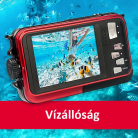 WP8000 vízálló kompakt digitális fényképezőgép, piros