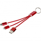 CLICO 13496103 3-ágú USB-kábel mobiltelefonokhoz, piros